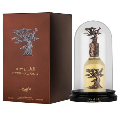 Lattafa Eternal Oud Eau De Parfum Spray for Men, 3.4 oz