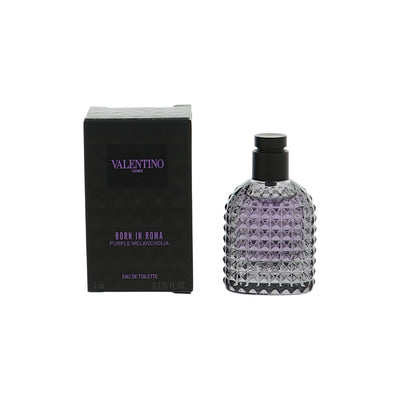 Valentino Born In Roma Purple Melancholia Eau De Toilette Splash for Men, 0.135 oz