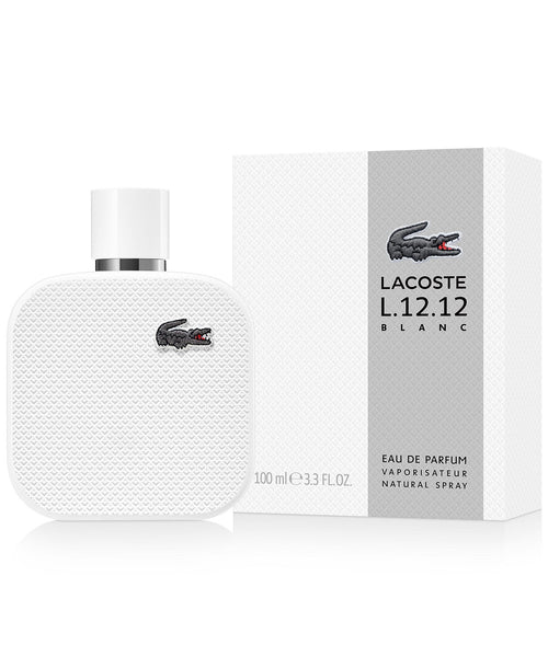 Lacoste L.12.12 Blanc Eau De Parfum Spray for Men, 3.3 oz