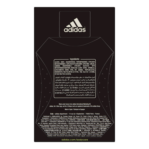 Adidas Pure Game Eau De Toilette Spray for Men, 3.4 oz