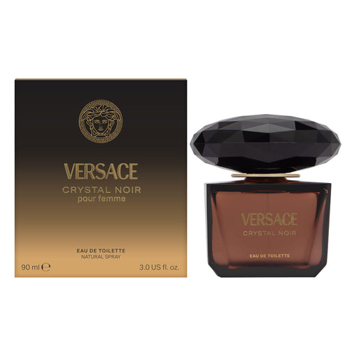 Versace Crystal Noir Eau De Parfum Spray for Women, 3 oz