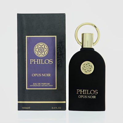 Lattafa Philos Opus Noir Eau De Parfum Spray for Men, 3.4 oz