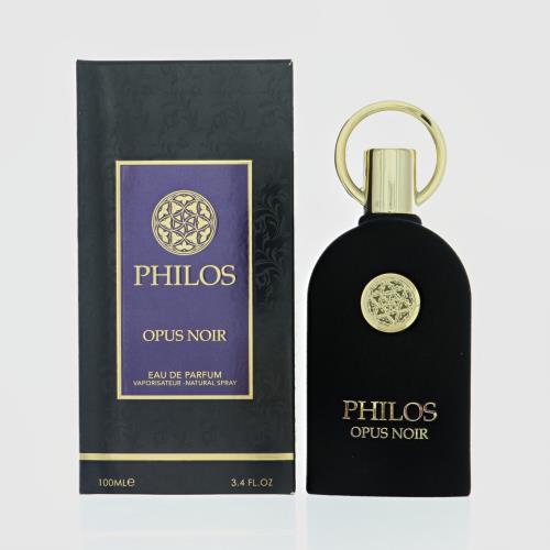 Lattafa Philos Opus Noir Eau De Parfum Spray for Men, 3.4 oz