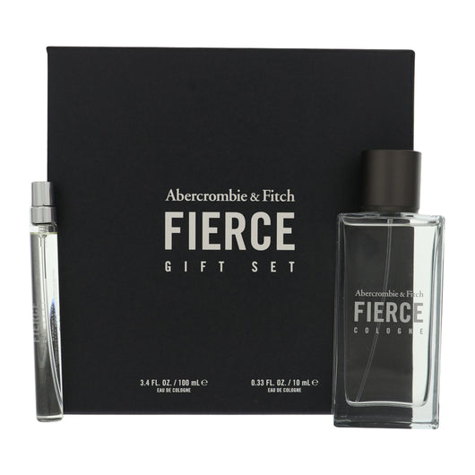 Abercrombie & Fitch Fierce 2 Piece Gift Set For Men - 3.4 Oz Eau De Cologne Spray, 0.33 Oz Eau De Cologne Spray