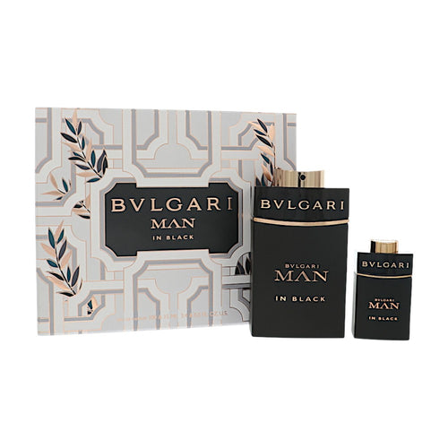 Bvlgari Man In Black 2 Piece Set For Men: 3.4 Oz Eau De Parfum Spray, 0.5 Oz Eau De Parfum Spray