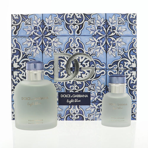 Dolce & Gabbana D & G Light Blue 2 Piece Set For Men: 4.2 Oz Eau De Toilette Spray, 1.3 Oz Eau De Toilette Spray