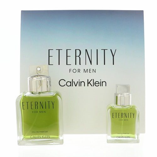 Calvin Klein Eternity 2 Piece Set For Men: 3.3 Oz Eau De Parfum Spray, 1 Oz Eau De Parfum Spray