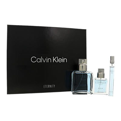 Calvin Klein Eternity 3Pc Gift Set- 3.3Oz Edt Spray, 1Oz Edt Spray,0.33Oz Edt Spray Oz