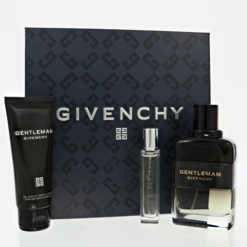 Givenchy Boisee Gentleman 3 Piece Set For Men: 3.3 Oz Eau De Parfum Spray, 0.42 Oz Eau De Parfum Spray, 2.5 Oz Hair & Body Shower Gel