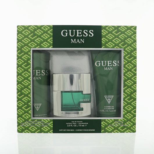 Guess 3 Piece Gift Set For Men - 2.5 Oz Eau De Toilette Spray, 6.7 Oz Shower Gel, 6.0 Oz Deodorizing Body Spray