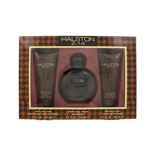 Halston Z-14 3 Piece Gift Set - 4.2Oz Eau De Cologne Spray, 3.4Oz Aftershave Balm,3.4Oz Hair & Body Wash Oz