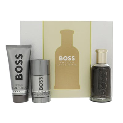 Hugo Boss Boss #6 3 Piece Gift Set For Men - 3.3 Oz Eau De Parfum Spray, 3.3 Oz Shower Gel, 2.4 Oz Deodorant Stick