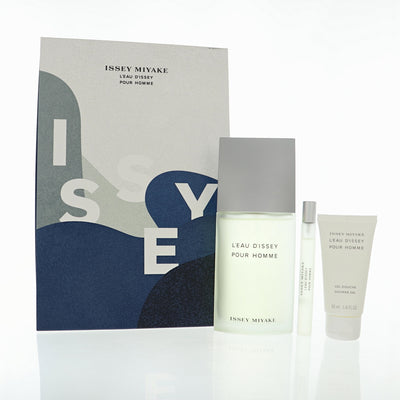 Issey Miyake L'Eau D'Issey 3 Piece Gift Set For Men - 4.2 Oz Eau De Toilette, 1.6 Oz Shower Gel, Mini Eau De Toilette