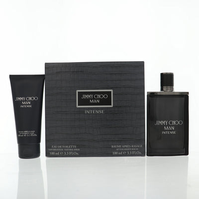 Jimmy Choo Man Intense 2 Piece Set For Men: 3.3 Oz Eau De Toilette Spray, 3.3 Oz After-Shave Balm