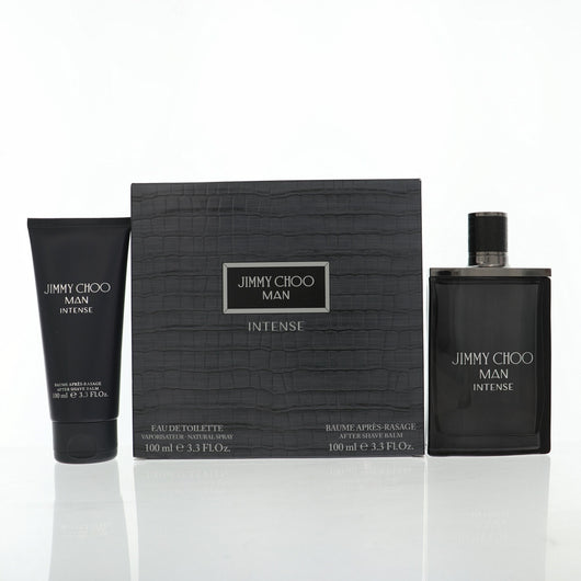 Jimmy Choo Man Intense 2 Piece Set For Men: 3.3 Oz Eau De Toilette Spray, 3.3 Oz After-Shave Balm