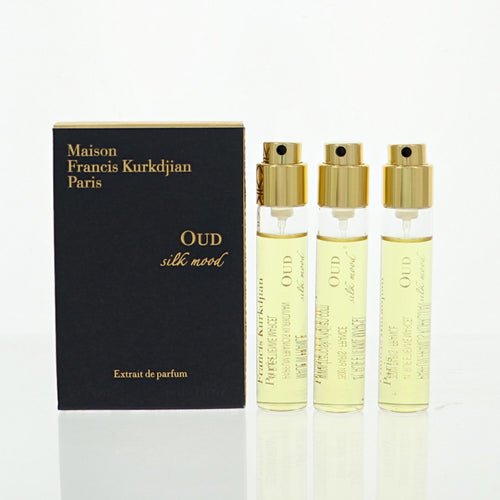 Maison Francis Kurkdjian Oud Silk Mood 3 Piece Set For Men: 0.37 Oz Extrait De Parfum Spray, 0.37 Oz Extrait De Parfum Spray, 0.37 Oz Extrait De Parfum Spray