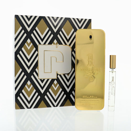 Paco Rabanne 1 Million 2 Piece Gift Set For Men - 6.8 Oz. Eau De Toilette, 10 Ml Eau De Toilette Spray
