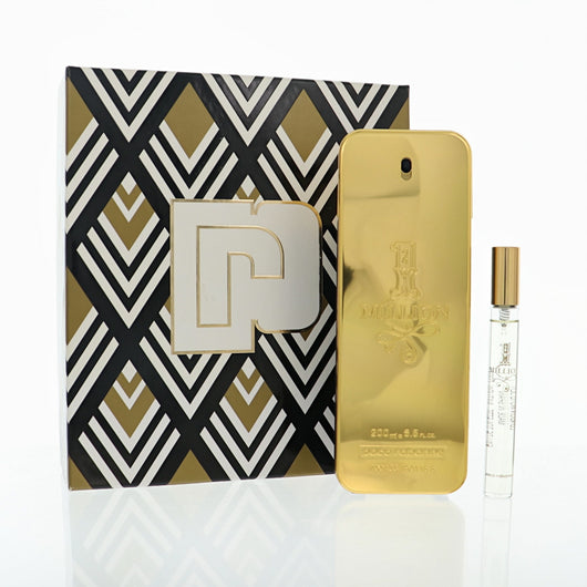 Paco Rabanne 1 Million 2 Piece Gift Set For Men - 6.8 Oz. Eau De Toilette, 10 Ml Eau De Toilette Spray