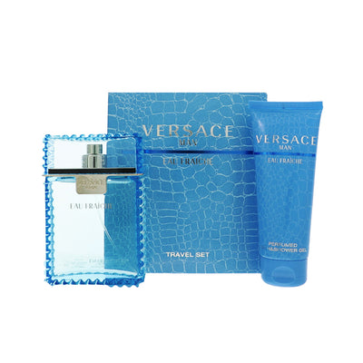 Versace Man Eau Fraiche 2 Piece Set For Men: 3.4 Oz Eau De Toilette Spray, 3.4 Oz Bath & Shower Gel