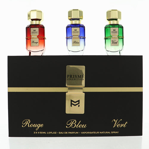 Patek Maison Prisme Collection 3 Piece Set For Unisex: 1 Oz Rouge Eau De Parfum Spray, 1 Oz Bleu Eau De Parfum Spray, 1 Oz Vert Eau De Parfum Spray