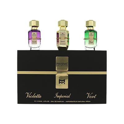 Patek Maison Prisme Collection 3 Piece Set For Unisex: 1 Oz Violette Eau De Parfum Spray, 1 Oz Imperial Eau De Parfum Spray, 1 Oz Vert Eau De Parfum Spray