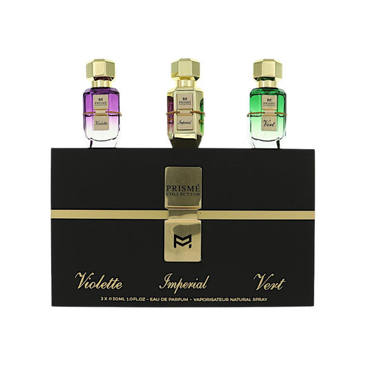 Patek Maison Prisme Collection 3 Piece Set For Unisex: 1 Oz Violette Eau De Parfum Spray, 1 Oz Imperial Eau De Parfum Spray, 1 Oz Vert Eau De Parfum Spray