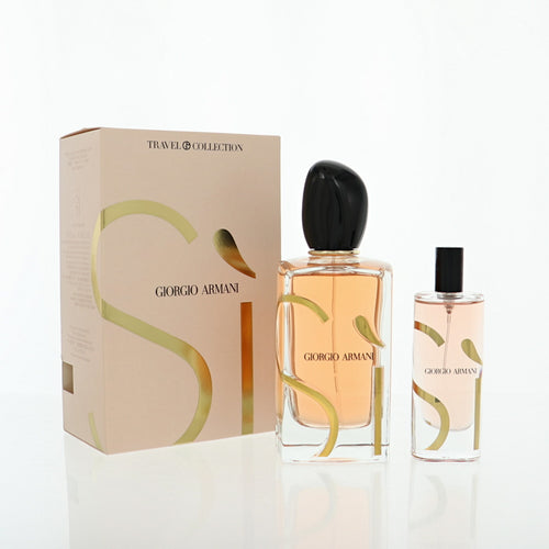 Giorgio Armani Armani Si 2 Piece Set For Women: 3.4 Oz Eau De Parfum Spray, 0.5 Oz Eau De Parfum Spray
