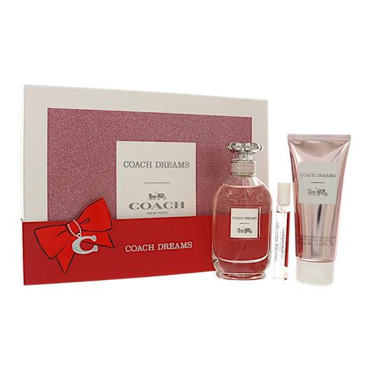 Coach Dreams 3 Piece Gift Set For Women - 3.0 Oz Eau De Parfum Spray, 0.25 Oz Eau De Parfum Spray, 3.3 Oz Body Lotion