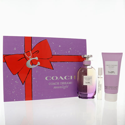 Coach Dreams Moonlight 3 Piece Set For Women: 3 Oz Eau De Parfum Spray, 0.25 Oz Eau De Parfum Spray, 3.3 Oz Body Lotion
