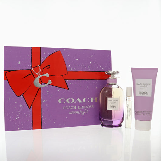 Coach Dreams Moonlight 3 Piece Set For Women: 3 Oz Eau De Parfum Spray, 0.25 Oz Eau De Parfum Spray, 3.3 Oz Body Lotion
