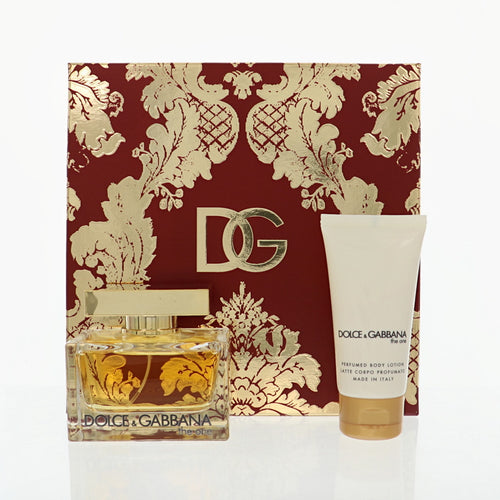 Dolce & Gabbana The One 2 Piece Set For Women: 2.5 Oz Eau De Parfum Spray, 1.7 Oz Perfumed Body Lotion