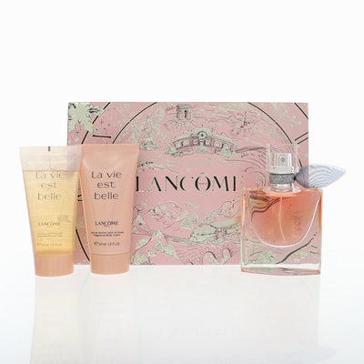 Lancome La Vie Est Belle 3 Piece Set For Women: 1 Oz Eau De Parfum Spray, 1.6 Oz Body Lotion, 1.6 Oz Shower Gel