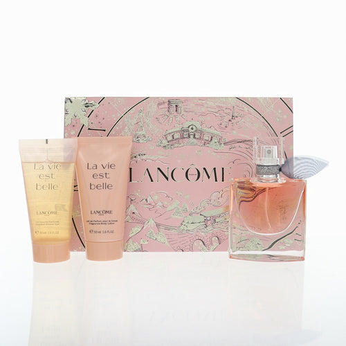 Lancome La Vie Est Belle 3 Piece Set For Women: 1 Oz Eau De Parfum Spray, 1.6 Oz Body Lotion, 1.6 Oz Shower Gel
