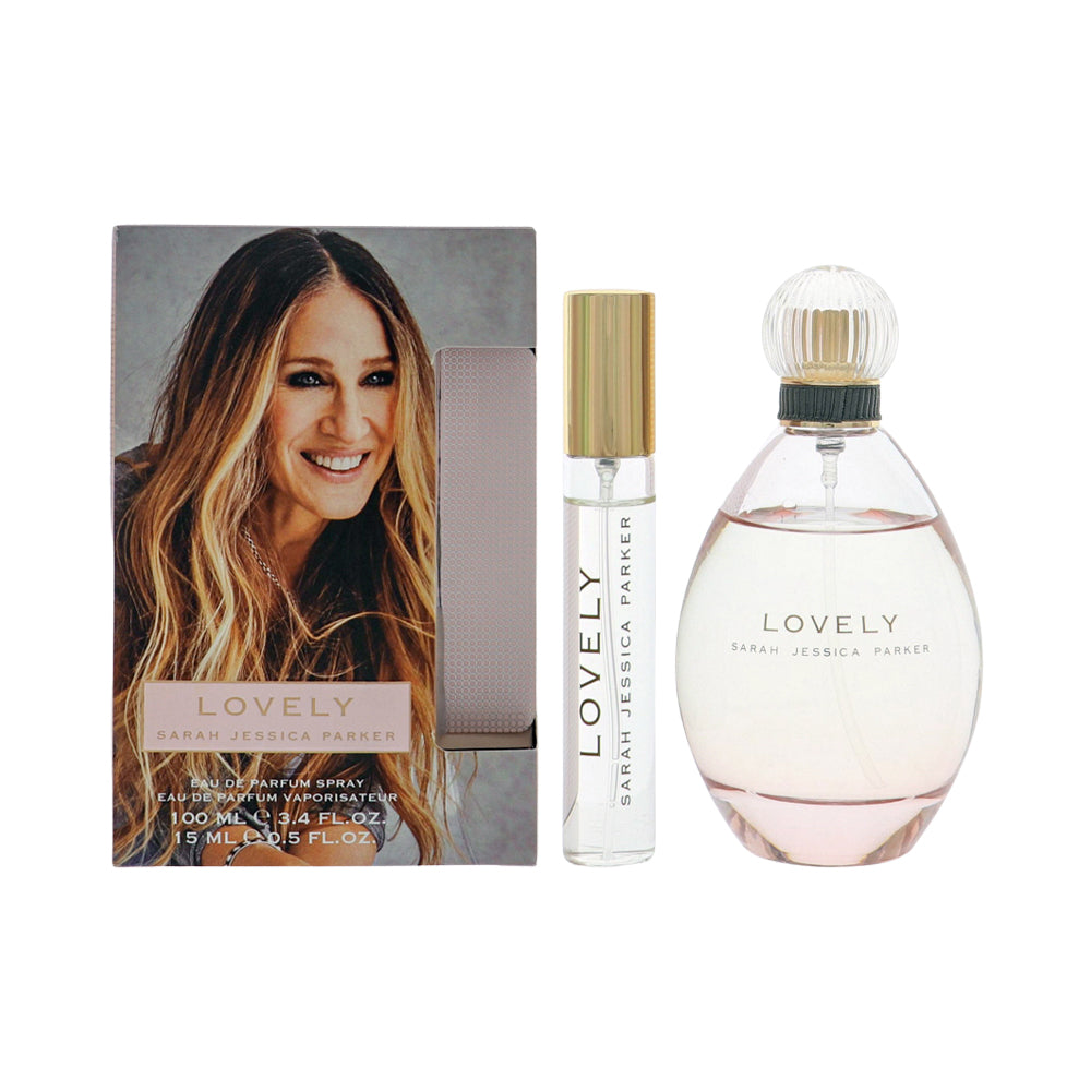 Sarah Jessica Parker Lovely 2 Piece Set For Women: 3.4 Oz Eau De Parfum Spray, 0.5 Oz Eau De Parfum Spray