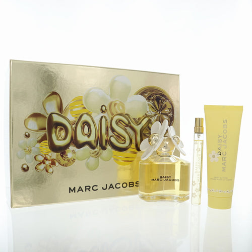 Marc Jacobs Daisy 3 Piece Set For Women: 3.3 Oz Eau De Toilette Spray, 0.33 Oz Eau De Toilette Spray, 2.5 Oz Body Lotion