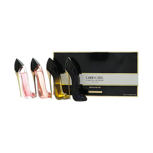 Carolina Herrera Carolina Good Girl Mini Set 4 Piece Gift Set - 0.24Oz Very Good Girl Edp Splash,0.24Oz Blush Edp Splash,0.24Oz Good Girl Edp Splash,0.24Oz Jasmine Absolute Edp Splash Oz