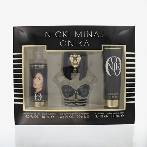 Nicki Minaj Onika 3 Piece Gift Set For Women - 3.4 Oz Eau De Parfum Spray, 3.4 Oz Body Lotion, 4 Oz Body Mist