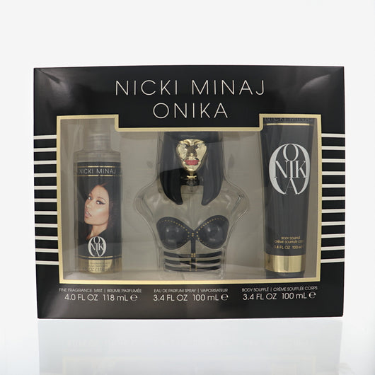 Nicki Minaj Onika 3 Piece Gift Set For Women - 3.4 Oz Eau De Parfum Spray, 3.4 Oz Body Lotion, 4 Oz Body Mist