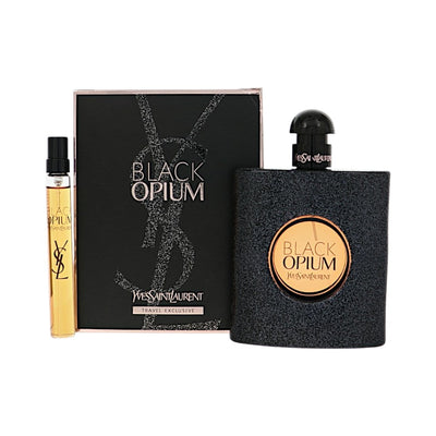 Yves Saint Laurent Opium Black 2 Piece Set For Women: 3 Oz Eau De Parfum Spray, 0.33 Oz Eau De Parfum Spray