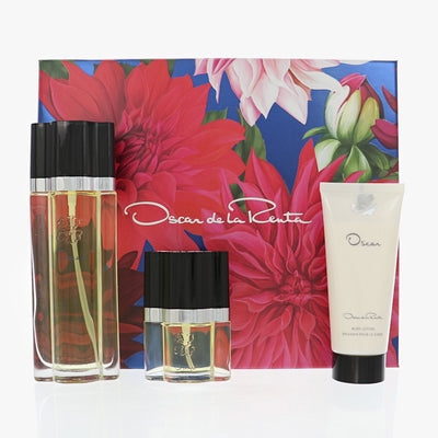 Oscar 3 Piece Set For Women: 3.4 Oz Eau De Toilette Spray, 1 Oz Eau De Toilette Spray, 3.4 Oz Body Lotion