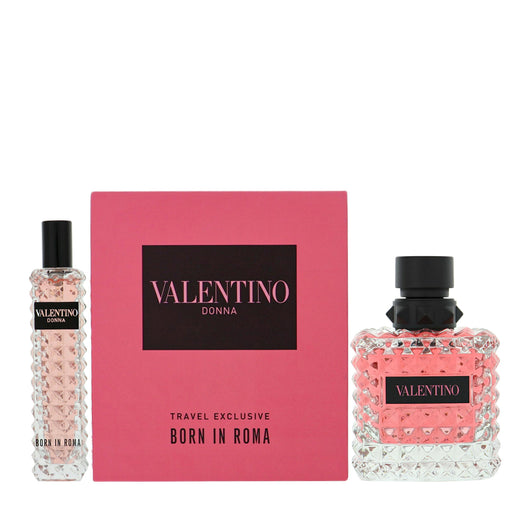 Valentino Born In Roma 2 Piece Set For Women: 3.4 Oz Eau De Parfum Spray, 0.33 Oz Eau De Parfum Spray