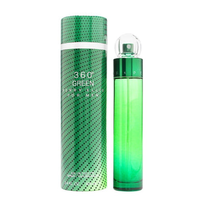 Perry Ellis 360 Green Eau De Toilette Spray for Men, 3.4 oz