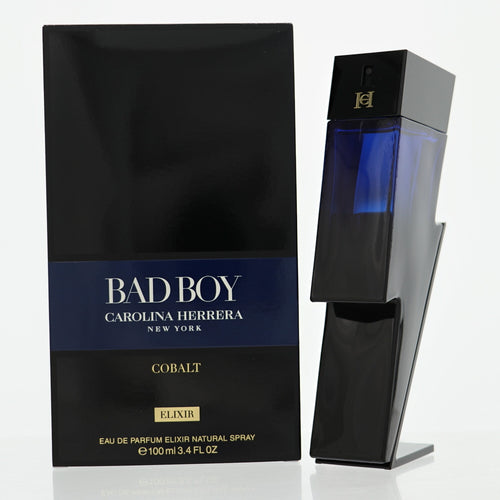 Carolina Herrera Bad Boy Cobalt Elixir Eau De Parfum Spray for Men, 3.4 oz
