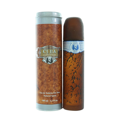 Cuba Blue Eau De Toilette Spray for Men, 3.3 oz