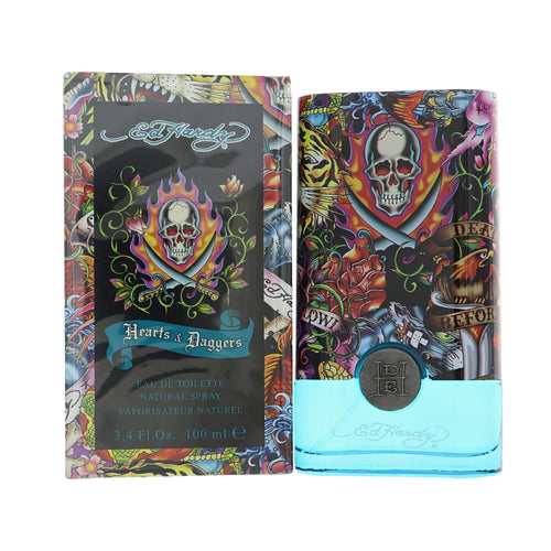Christian Audigier Ed Hardy Hearts & Daggers Eau De Toilette Spray for Men, 3.4 oz
