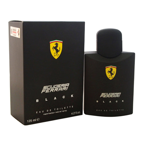Ferrari Scuderia Black Eau De Toilette Spray for Men, 4.2 oz