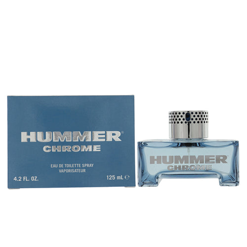 Hummer Chrome Eau De Toilette Spray for Men, 4.2 oz