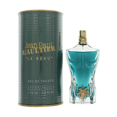 Jean Paul Gaultier Le Beau Eau De Toilette Spray for Men, 2.5 oz