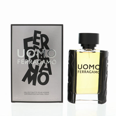 Salvatore Ferragamo Uomo Eau De Toilette Spray for Men, 3.4 oz