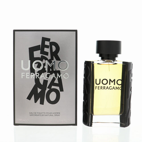 Salvatore Ferragamo Uomo Eau De Toilette Spray for Men, 3.4 oz